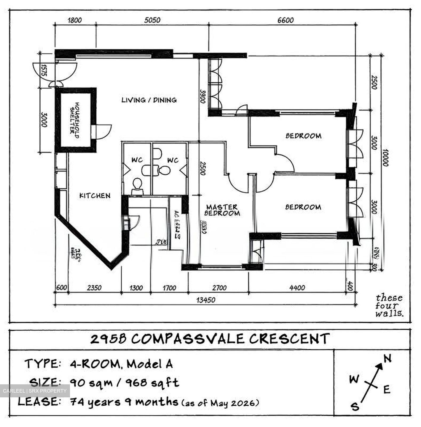 Blk 295B Compassvale Lodge (Sengkang), HDB 4 Rooms #562101861